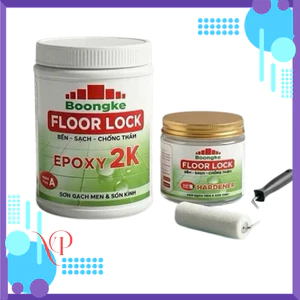 {Bộ 1kg} Sơn Gạch Men Epoxy 2 Thành phần Hệ Nước Floor Look (Bền - Sạch - Chống Thấm)