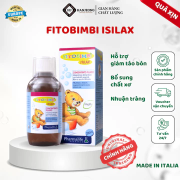 Siro Hỗ Trợ Giảm Táo Bón Fitobimbi Isilax - Siro Hỗ Trợ Tiêu Hóa Cho Bé 6 Trong 1 200ml