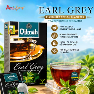 Trà Bá Tước Dilmah Earl Grey Tea Hộp 30G (20 Túi Lọc), Hương Vị Tinh Tế, Đẳng Cấp Quý Tộc