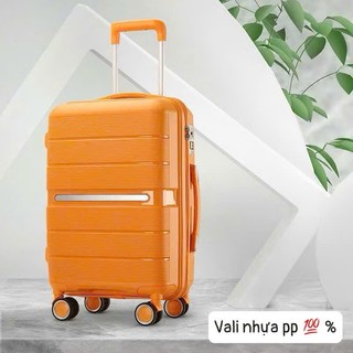 vali nhựa pp chống vở tuyệt đối nhựa dẻo dai chống ném mạnh{bảo hành phụ kiện 5 năm}