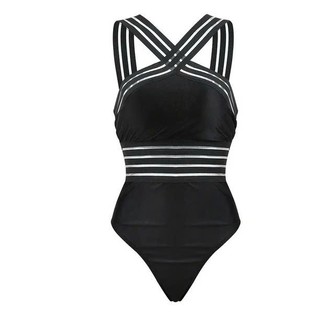 Bikini 1 mảnh, đồ bơi liền thân nữ màu đen sang trọng, quyến rũ, sẵn đệm ngực hàng xuất dư cao cấp