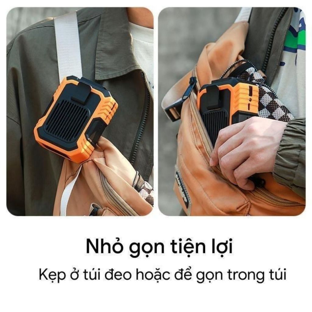Quạt Đeo Hông Mini ALOHOME – Quạt Đeo Eo Làm Mát Cá Nhân Pin Sạc Di Động Nhỏ Gọn Tiện Lợi