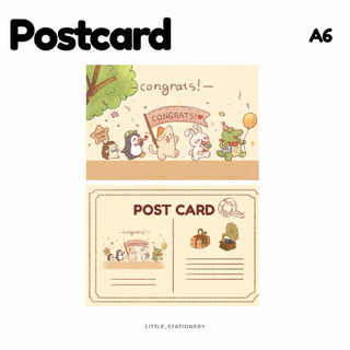 Little Stationery | Postcard “Congrats” Size A6 Kèm Bao Thư