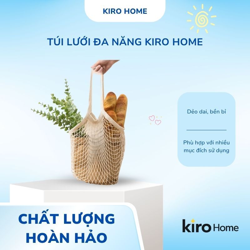 Túi Lưới Đi Biển Sợi Cotton Co Giãn Cỡ Lớn, Giỏ Xách Tote Đi Chợ Thân Thiện Môi Trường Phong Cách Hàn Quốc