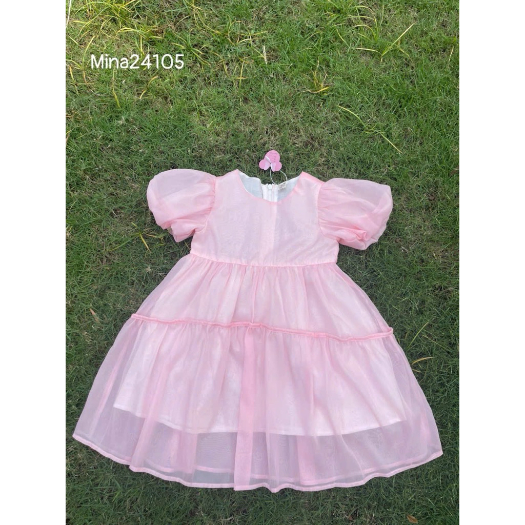 Váy Công Chúa Bé Gái Mina 2-11Y (10-36kg) Đầm Xòe Nhẹ Nhàng Đi Chơi, Dự Tiệc size 2-11y(10-36kg)