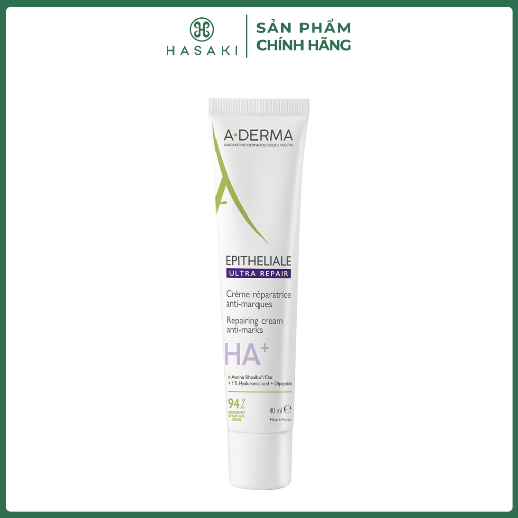 Kem Dưỡng A-Derma Hỗ Trợ Liền Sẹo, Tái Tạo Da Epitheliale A.H Ultra Soothing Repairing Cream 40ml