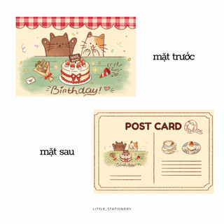 Little Stationery | Postcard “Birthday” Size A6 Kèm Bao Thư