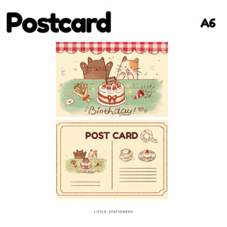 Little Stationery | Postcard “Birthday” Size A6 Kèm Bao Thư