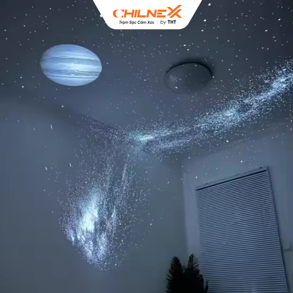Combo Phim Đèn Thiên Hà V8 V7 PRO  CHILNEXX [không kèm đèn] phim chiếu các mã hành hình trăng sao thiên hà galaxy