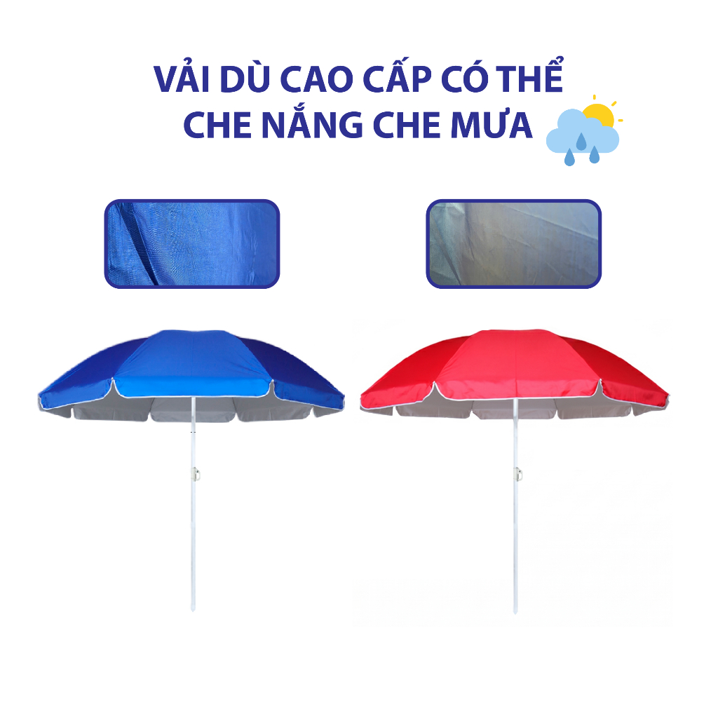 Dù Chính Tâm Mái Tròn (loại nhỏ) Che Ngoài Trời, Tiện Lợi, Phù Hợp Với Xe Đẩy Nhỏ-Không gồm chân đế