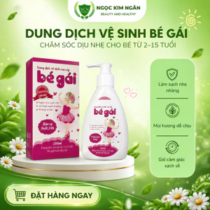 Dung dịch vệ sinh cao cấp Bé Gái từ 2 - 15 tuổi 150ml