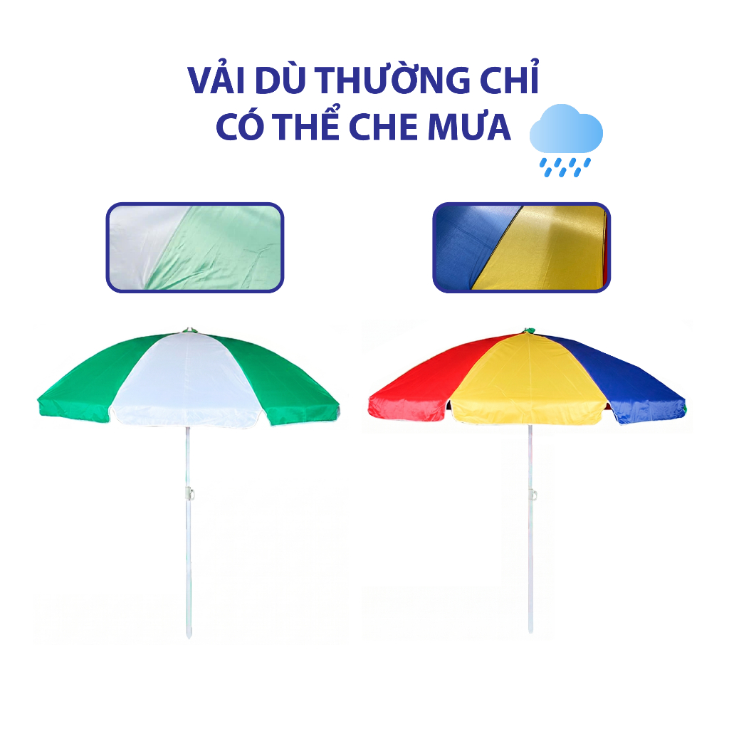 Dù Chính Tâm Mái Tròn (loại nhỏ) Che Ngoài Trời, Tiện Lợi, Phù Hợp Với Xe Đẩy Nhỏ-Không gồm chân đế