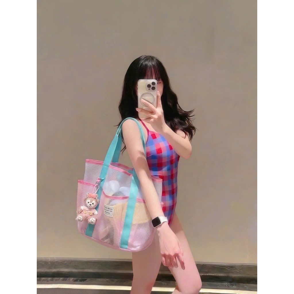 TÚI LƯỚI ĐI BIỂN, TÚI DU LỊCH ĐA NĂNG MÀU SẮC CÁ TÍNH