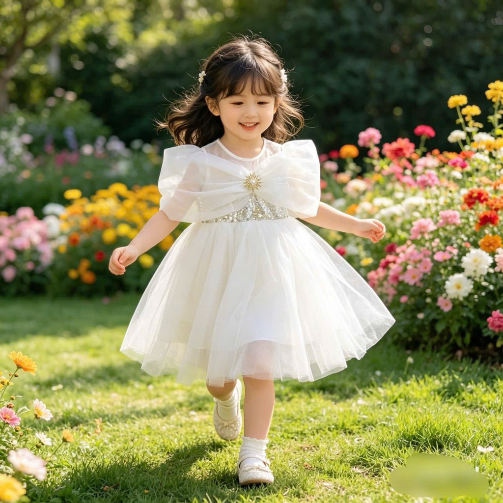 Đầm Công Chúa Bé Gái Mina Size 2-11Y Váy Công Chúa Lễ Hội Xinh Xắn Cao Cấp