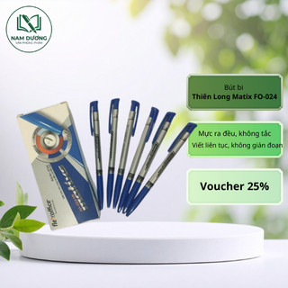 Bút bi Thiên Long Matix FO-024 0.7mm – Viết mượt, nét đều, phù hợp học tập văn phòng