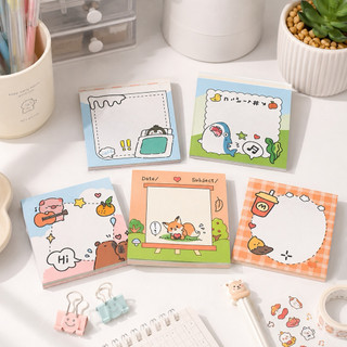 Little Stationery | Giấy Note Ghi Chú Kawaii Hoạt Hình Dễ Thương 80 Tờ | Sticky Note Memo Pad
