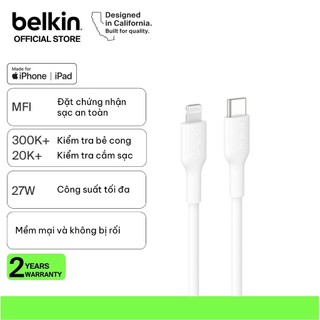 Củ sạc nhanh Belkin 20w / 30w chuẩn PD PPS  nhỏ gọn 1 cổng USB-C an toàn cho iPhone series bảo hành 2 năm