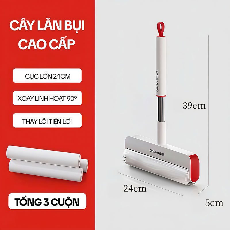 Cây Lăn Bụi OKwife AGW-5016, Cây Lăn Bụi Giường, Cây Lăn Bụi Quần Áo, Cây Lăn Lông Mèo
