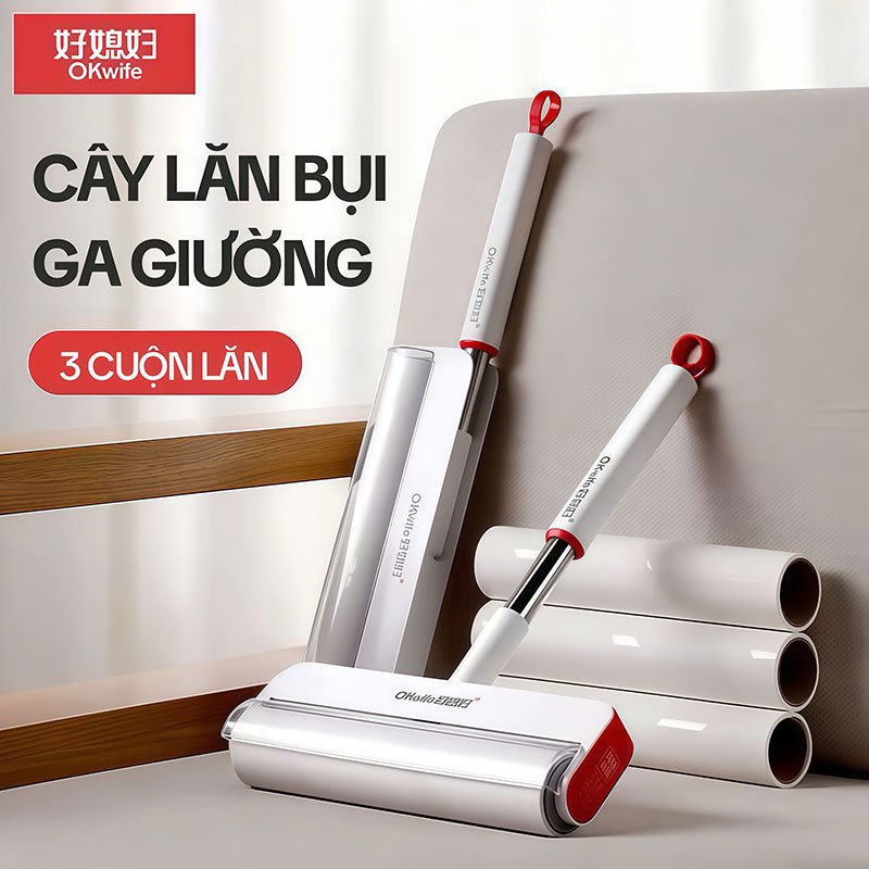 Cây Lăn Bụi OKwife AGW-5016, Cây Lăn Bụi Giường, Cây Lăn Bụi Quần Áo, Cây Lăn Lông Mèo