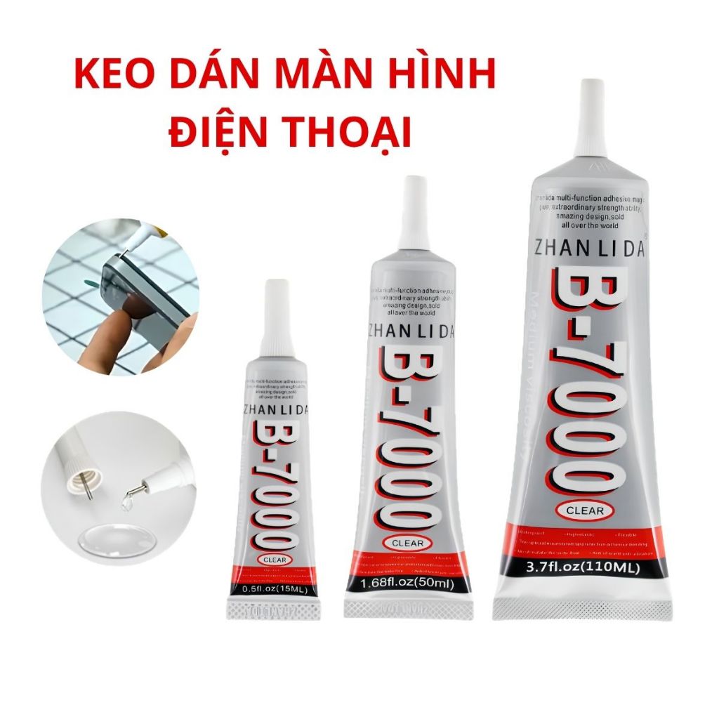 Keo dán màn hình điện thoại b7000, Chất kết dính siêu mạnh, đa năng 50ml/ 110ml