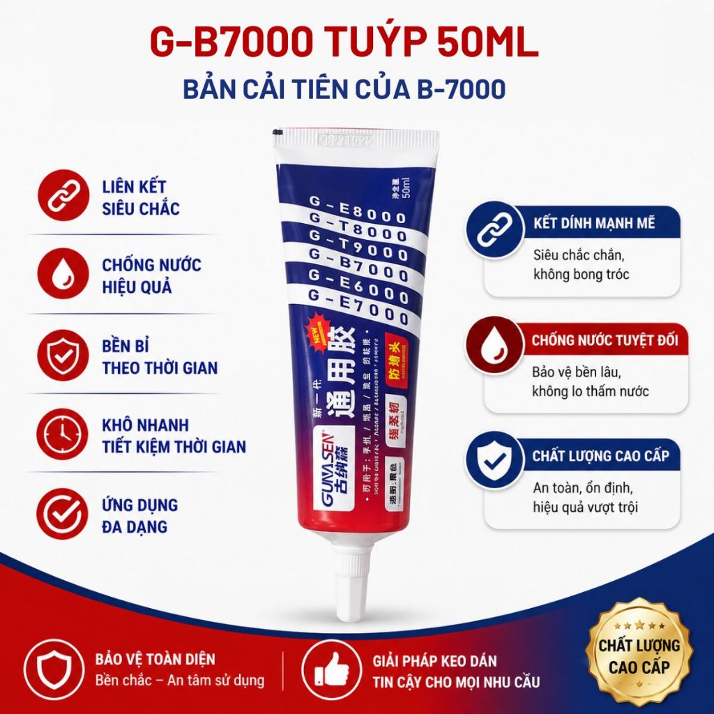 Keo dán màn hình điện thoại b7000, Chất kết dính siêu mạnh, đa năng 50ml/ 110ml