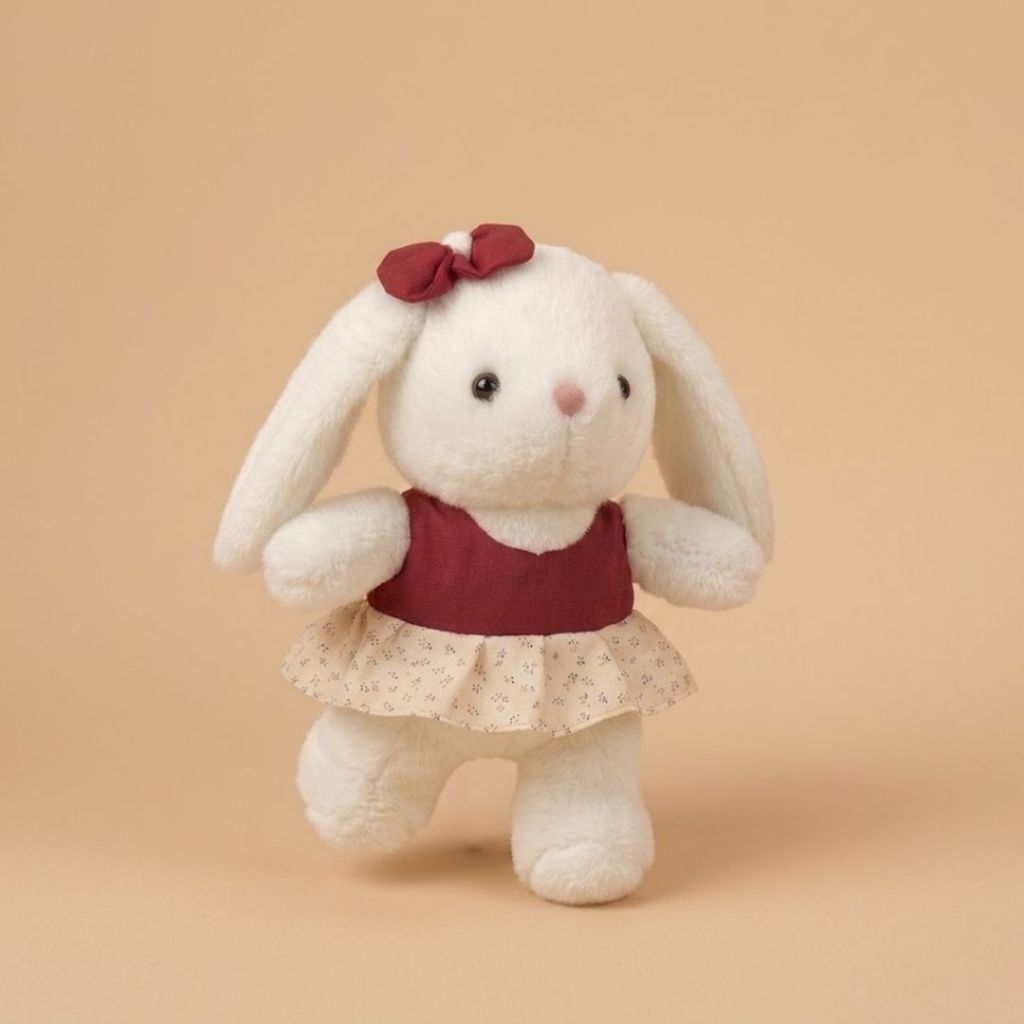 Gấu Bông Thỏ Lace Bunny Mini Cao Cấp, Thỏ Bông Phối Nơ Váy Đáng Yêu Quà Tặng Dễ Thương Cho Bé Bạn Gái