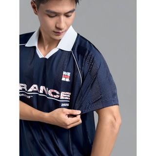 [MUA ÁO TẶNG KHĂN]Áo Polo nam nữ thể thao World Cup France Edition 26, Áo cổ vũ đội tuyển Pháp thoáng mát
