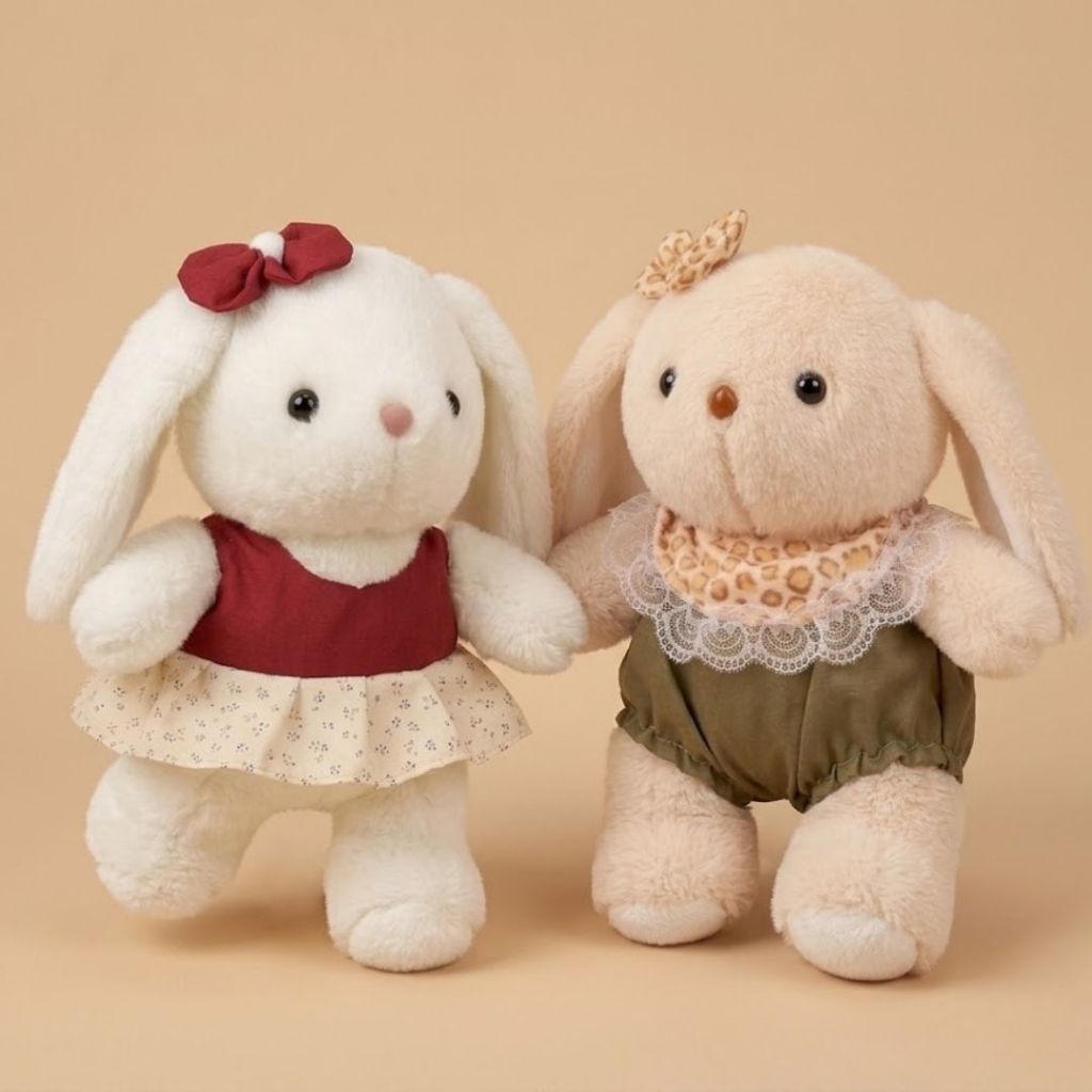 Gấu Bông Hình Thỏ Mini Nhiều Mẫu Siêu Cấp Dễ Thương, Thú Nhồi Bông Thỏ Bunny Xinh Xắn Decor, Quà Tặngh Đáng Yêu Cho Bé