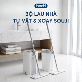 Cây Lau Nhà Tự Vắt Souji: Tròn, Vuông, Xoay - Lau Nhanh, Sạch Bóng, Tiện Lợi! (Cleaning, Kitchen)