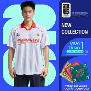 Áo Polo nam nữ thể thao World Cup Spain Edition 26, Áo cổ vũ đội tuyển Tây Ban Nha thoáng mát