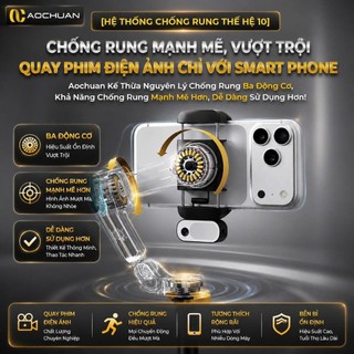 Gimbal SMART X3 PRO phiên bản 2026, Gymbal chống rung điện thoại quay phim chụp ảnh theo dõi vật thể