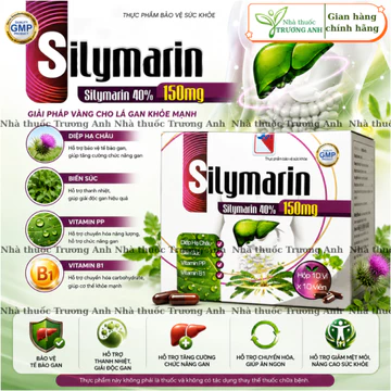 Silymarin 150mg cà gai leo, diệp hạ châu giúp bổ gan, mát gan, giải độc, hạ men gan, tăng cường chức năng gan. H100v