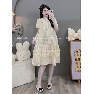 VÁY BẦU CỘC TAY ĐŨI CHẤM BI - 5 Màu