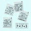 100 Túi Bóng kính 7x7cm cái () đựng bánh kẹo phụ kiện