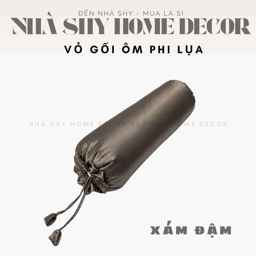 Vỏ Gối Ôm Phi Lụa Size 1mx35cm - Vỏ Gối Chất Liệu Phi Mát Mịn - Nhà Shy Home Decor
