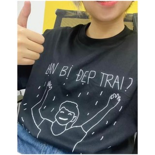 [Hỏa Tốc] Áo Thun Tay Lỡ Nam Nữ BẠN BỊ ĐẸP TRAI Cotton Unisex, Áo Phông Cổ Tròn Form Rộng Basic Oversize ABNK AnBinhShop
