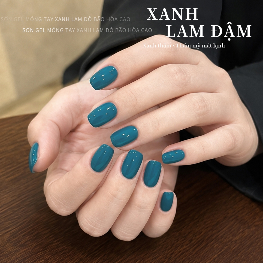 XEIJAYI 10ml - Sơn gel móng tay màu xanh đậm cổ điển, bền màu và thích hợp để tự làm tại nhà.
