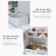 Bộ đồ chơi bếp gỗ tự nhiên kích thước 60x26x80cm, giúp bé phát triển trí tưởng tượng và sáng tạo