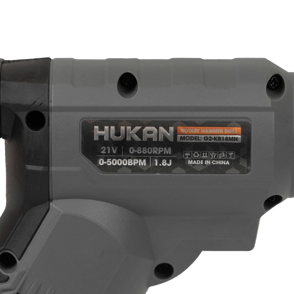 Máy Khoan Bê Tông Pin 21V HUKAN G2-KB18MN – Động Cơ Brushless, Lực Đập 1.8J - bảo hành 12 tháng