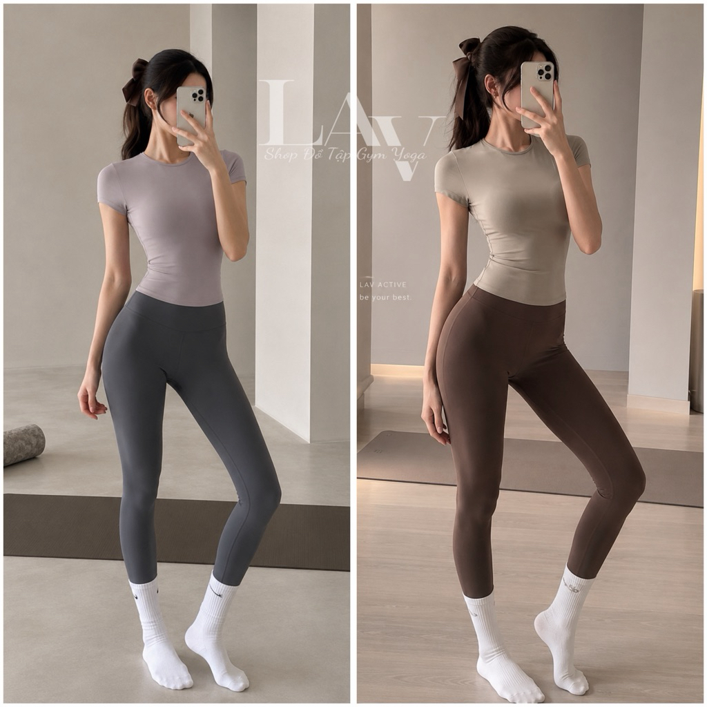 Áo tập gym yoga, áo thun thể thao bó sát chạy bộ tập luyện thoáng khí - LAV Activew/TX42008