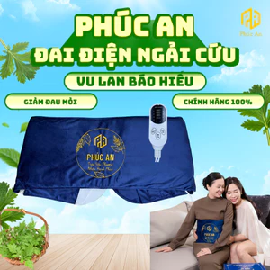 Đai điện ngải cứu Phúc An, Quà tặng Lễ Vu Lan cho ông bà, cha me, giảm đau nhức, giúp ngủ ngon