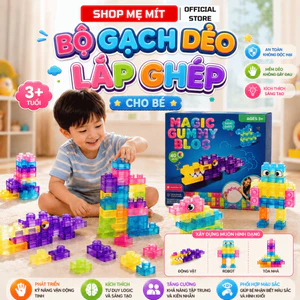 Bộ Gạch Dẻo Lắp Ghép Cho Bé – Khối Xếp Hình Mềm TPE An Toàn, Đồ Chơi Giáo Dục Phát Triển Tư Duy
