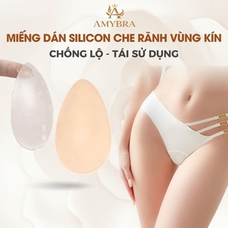 Miếng Dán Che Rãnh Vùng Kín Silicon Mềm Chống Lộ Vùng Bikini Có Thể Tái Sử Dụng AMYBRA D0163
