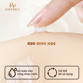 Miếng Dán Che Rãnh Vùng Kín Silicon Mềm Chống Lộ Vùng Bikini Có Thể Tái Sử Dụng AMYBRA D0163