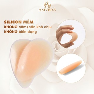 Miếng Dán Che Rãnh Vùng Kín Silicon Mềm Chống Lộ Vùng Bikini Có Thể Tái Sử Dụng AMYBRA D0163