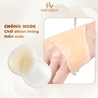 Miếng Dán Che Rãnh Vùng Kín Silicon Mềm Chống Lộ Vùng Bikini Có Thể Tái Sử Dụng AMYBRA D0163