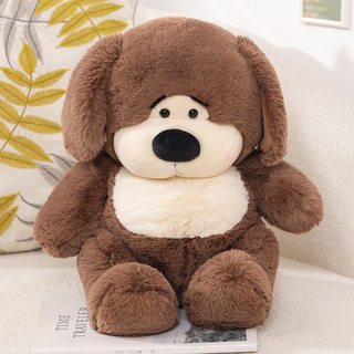 Thú Bông Bean Dog Nằm Sấp - Gối Ôm Siêu Mềm Cho Bé Gái, Quà Sinh Nhật Ý Nghĩa