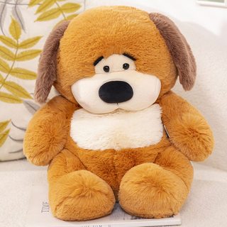 Thú Bông Bean Dog Nằm Sấp - Gối Ôm Siêu Mềm Cho Bé Gái, Quà Sinh Nhật Ý Nghĩa