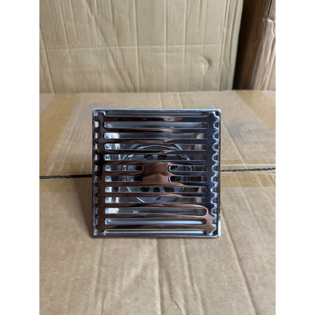 PHỄU THOÁT SÀN INOX 304 12x12 – CHỐNG HÔI, CHỐNG CÔN TRÙNG
