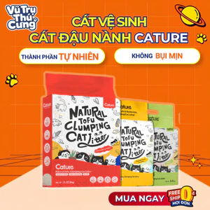 Cát Vệ Sinh Cho Mèo Tofu Cature Nguyên Liệu Đậu Nành Không Bụi, Khử Mùi Tốt